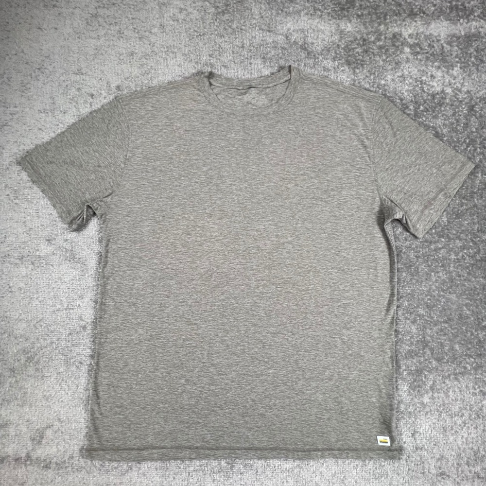 Vuori Strato Tech Tee Mens XXL Heather Grey Short Sleeve Performance Shirt V126